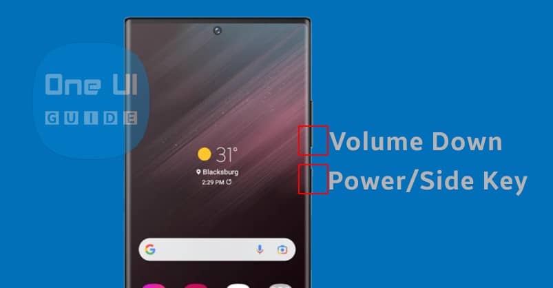 screenshot using side key
