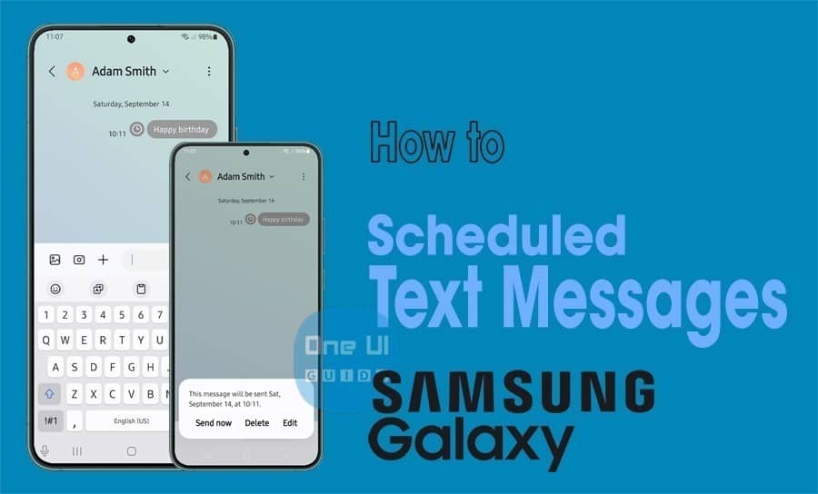 schedule text message on samsung galaxy