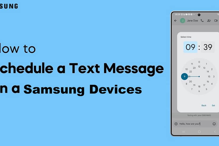 schedule text on samsung